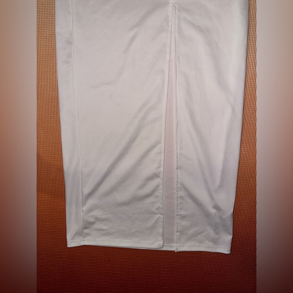 Dolls kill white cut out maxi skirt large new without tag - Picture 4 of 4